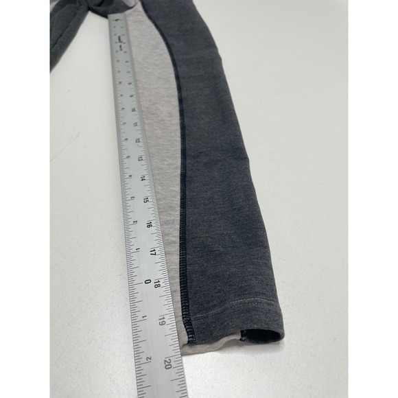 Athleta Colorblock Long Sleeve Shirt Dress Heather Gray Light Gray Bodycon XS - Picture 14 of 15